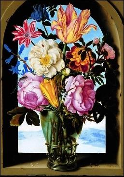 Quel peintre hollandais a peint ce bouquet ?