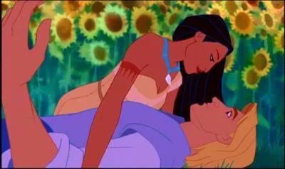 De quel jeune blanc la belle princesse indienne Pocahontas s'est-elle amourache ?
