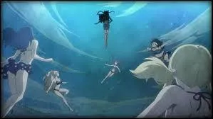 Quelle attaque utilise Juvia contre Aquarius,  la Bataille navale ?