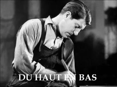 Quel est son mtier dans  De haut en bas 