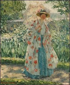 Promenade dans le jardin.