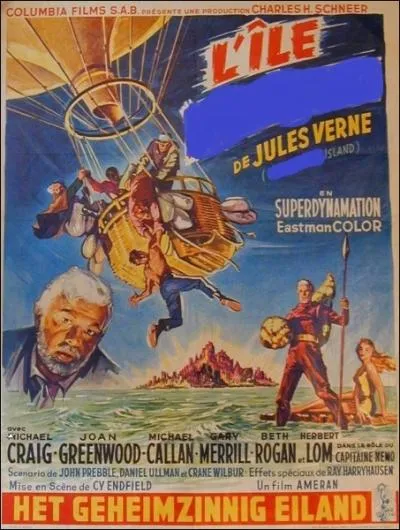 S'enfuyant en ballon, des confdrs prisonniers lors de la guerre de Scession atterrissent sur une le inconnue habite par des cratures de taille dmesure. Quel est ce film de 1961 ?