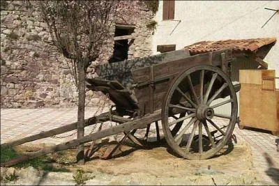 Quel est le nom de ce moyen de transport constitu d'un plateau et de deux roues, et quip de deux brancards ?