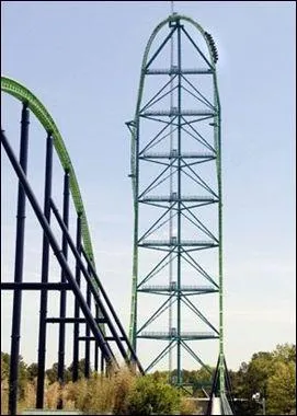 Le Kingda Ka est visible  plus de 40 Km.