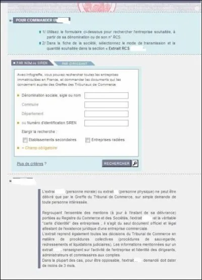C'est un document officiel attestant de l'existence juridique d'une entreprise commerciale en France, c'est la  carte d'identit  de l'entreprise par consquent c'est...