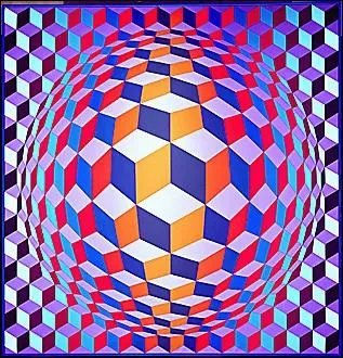 Ce peintre d'origine hongroise est connu pour tre le pre de l'art optique o la peinture sollicite la rtine en l'obligeant   voir  des couleurs et des formes inexistantes; il s'agit donc de...