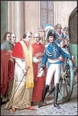 Pour quelle raison le pape, qui avait sacr Napolon, est-il arrt en 1809 ?