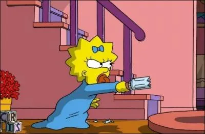 Pourquoi Maggie tient-telle son biberon comme a ?