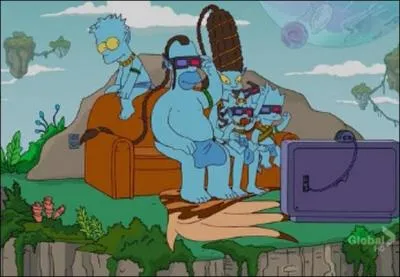 Sur cette image, que sont censs reprsenter les Simpson ?