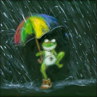 C'est d'une avarie cause  une cargaison par l'humidit ou le creux entre les bancs d'alluvions du lit d'une rivire. On dit que quand a le fait, c'est la fte  la grenouille. C'est  ouille  + :