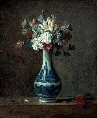 Chardin a trs peu peint de fleur.  Bouquet de fleurs (1734)   quel groupe appartient ce bouquet ?