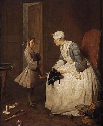 La gouvernante de ce tableau gronde l'enfant. Pourquoi ?