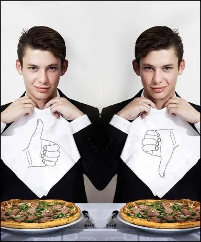 A distribuer  la maison (ou plutt au restaurant ? ), voici une serviette de table qui dit la vrit au cuisinier, et qui rappelle un peu dans son style... ?