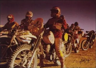 ''500 connards sur la ligne de départ 
500 blaireaux sur leurs motos
Ça fait un max de blairs
Aux portes du désert
Un paquet d'enfoirés
Au vent du Ténéré'' 

Où se court le Dakar depuis 2009 ?