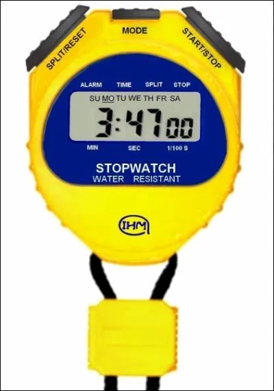 Quel est le nom de cet autre mesureur de temps qui inquite toujours les athltes ?