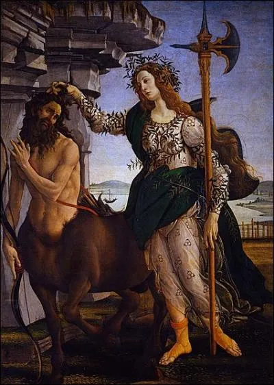 Complte le titre de ce tableau de Sandro Botticelli :  Pallas et ...  