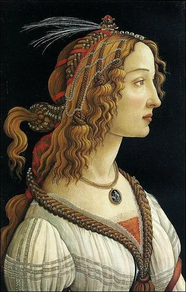 Complte le titre de ce tableau de Sandro Botticelli :  Portrait de ...  