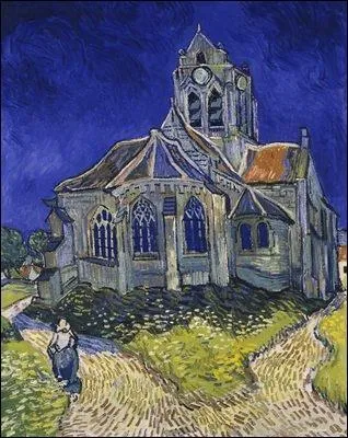 Complte le titre de ce tableau de Vincent Van Gogh :  L'glise ...  