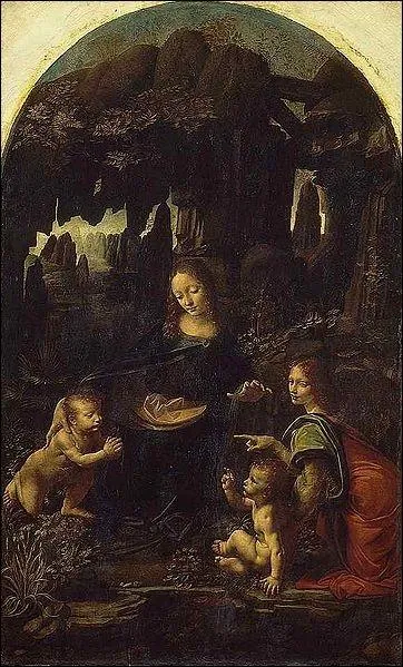 Complte le titre de ce tableau de Lonard de Vinci :  La Vierge ...  