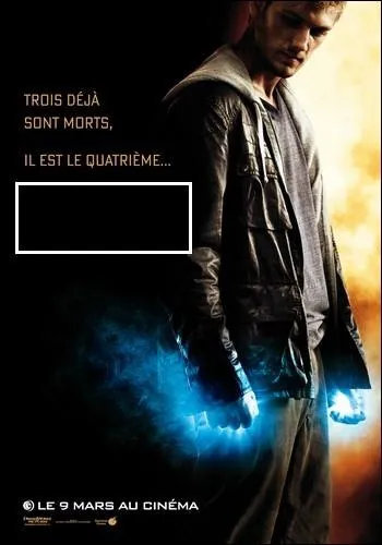 Il faut croire que Pettyfer est abonn aux affiches oranges et bleues puisqu'il y a aussi eu droit pour ce film dans lequel il est, cette fois-ci, un extraterrestre. C'est :