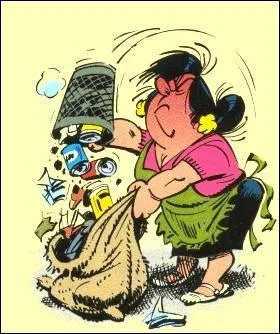 Qui est la femme de mnage, souvent en train de rler quand elle doit nettoyer derrire les btises de Gaston ?