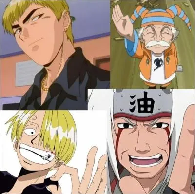 Eikichi, Makarof, Sanji et Jiraya. Des histoires biens différentes, mais au final un même caractère.