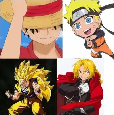 Luffy, Naruto, Sangoku et Edward. Encore ces satans hros indestructibles ! Mais qu'ont-ils d'autre en commun ?