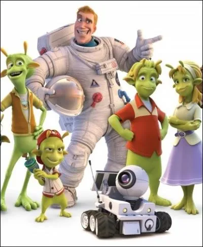 Quel est le titre de ce film d'animation racontant la rencontre explosive entre des extra-terrestres et un astronaute perdu ?