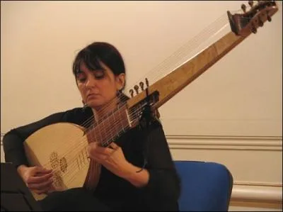 Comment s'appelle cet instrument ancien, sorte de grand luth ?