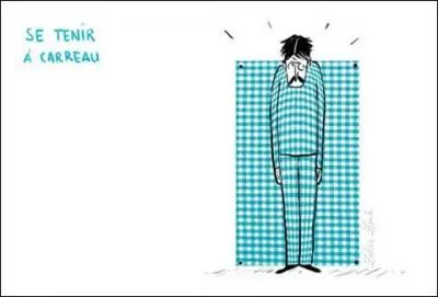 Compltez cet ancien dicton :  Qui se garde  carreaux...  .