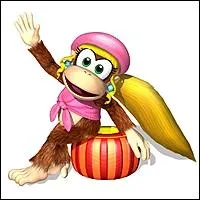 Voici maintenant la petite amie de Diddy Kong.