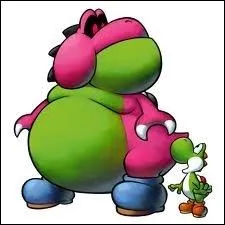 Ce gigantesque Yoshi rose apparat dans le deuxime Mario et Luigi.
