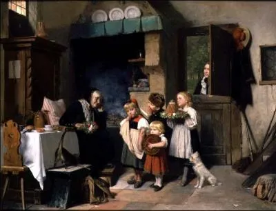  Grandmother's birthday cake  de Fritz Sonderland.  quelle priode cette oeuvre a-t-elle t peinte ?