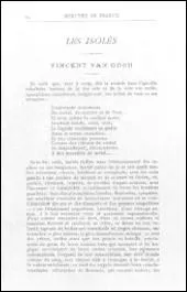 Albert AURIER crivit la premire tude consacre  Van Gogh. Dans quelle revue littraire trs connue, fonde par Alfred Vallette en 1890, fut-elle publie ?