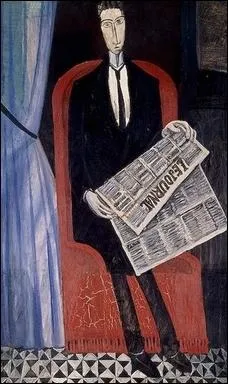 Qui a peint  Portrait d'un homme avec un journal  ?