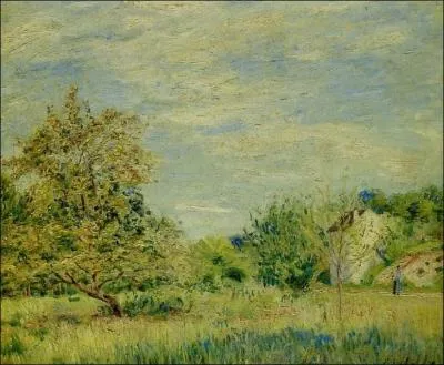 Le verger au printemps.