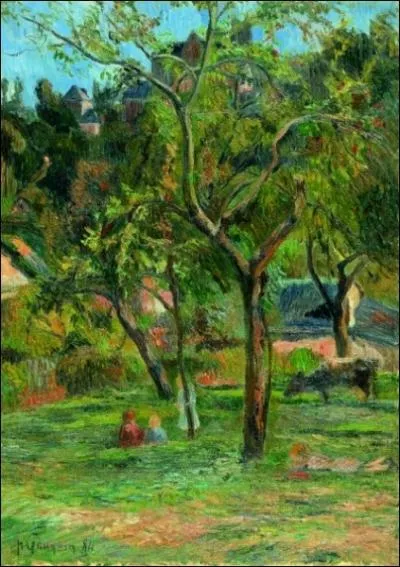 Verger sous l'glise de Bihorel.