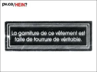 De quoi la garniture de ce vtement est-elle faite ?