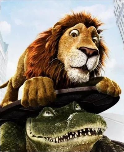 Dans quel film d'animation un lion quitte-t-il le zoo de New York pour aller secourir son fils, pig dans un container en partance pour l'Afrique ?