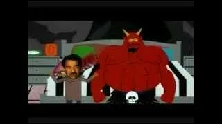 Comment s'appelle la chanson o  Saddam  tente de convaincre Satan de ne pas rompre avec lui dans l'unique but de retourner sur Terre ?