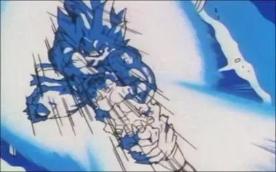 Quelle attaque Sangoku est-il en train de pratiquer ?