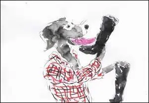  Cirer les pompes de quelqu'un  s'associe  :