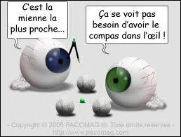 Quelle est la signification de Avoir le compas dans l'oeil ?