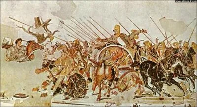 Darius, roi d'Asie s'est fait battre par Alexandre lors de la bataille :