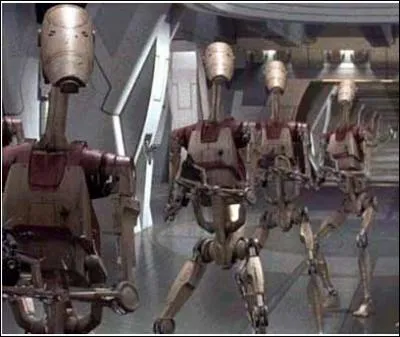 Comment s'appellent ces drodes prsents dans le hangar du vaisseau de Grievous dans l'pisode III ?