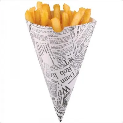 Quel est ce nom de ce petit objet en carton pour porter ses frites ?