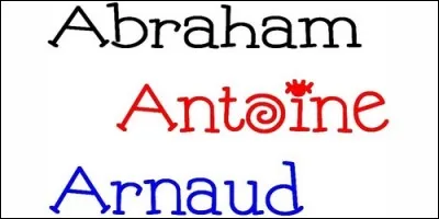 Quel prénom, d'origine hébraïque, signifie "père d'une multitude" ?