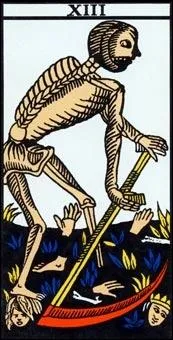 Quel est le nom de cet arcane n13, reprsentant un squelette avec une faux ?
