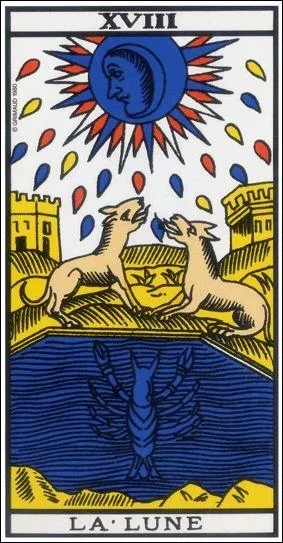 L'arcane n18 est un des plus vieux symboles du monde, figurant le rve, le monde spirituel ... Quel est son nom ?