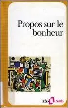 Quel philosophe franais est l'auteur de l'ouvrage  Propos sur le bonheur  ?